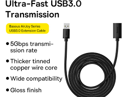 BASEUS Extension Cable USB3.0 USB Male to Female 5Gbps Transmission PVC Cord